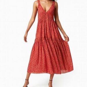 Joie Tea Rose Cotton Print Maxi Dress
